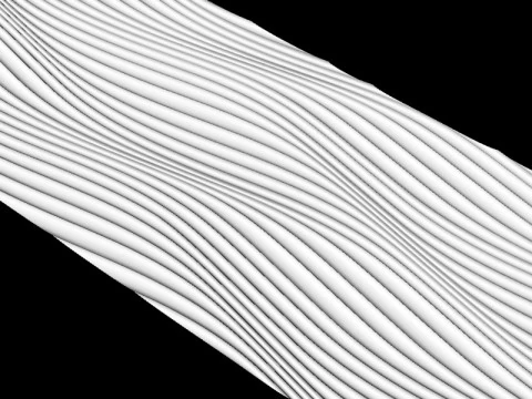 Panel Wave Texture 3D Model