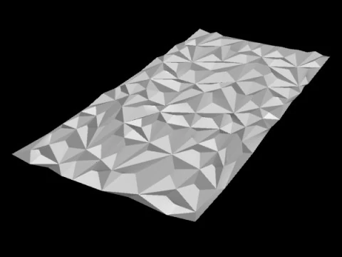 Panel Wall Stone Texture 3D Model