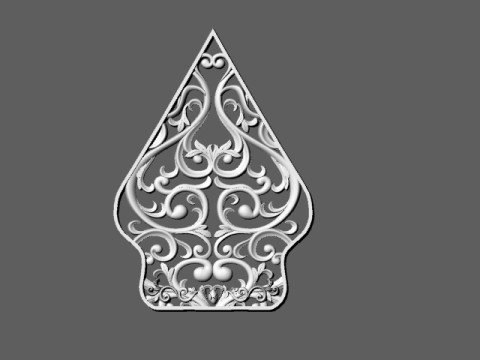 Gunungan Wayang Model 3D