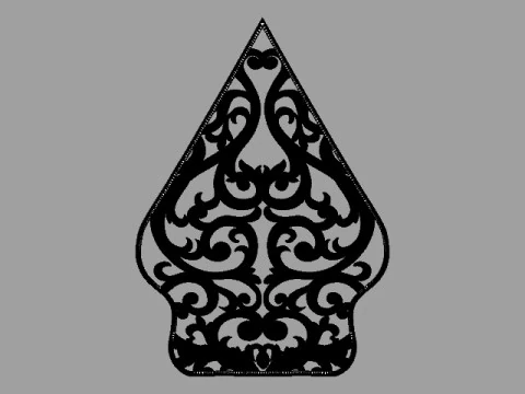 Gunungan Wayang 3D Model