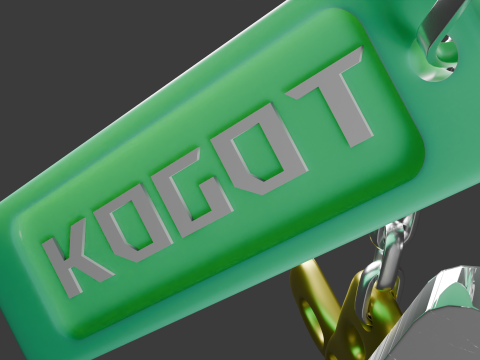 Stylized Metal Keychains - Game Ready Low Poly Model 3D मॉडल