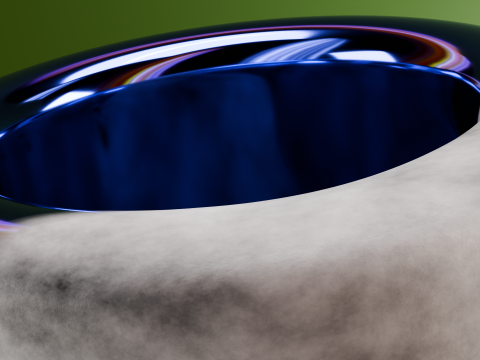 Animated Chrome Mug Shader - Low Poly PBR Blender GLTF FBX OBJ 3D 模型