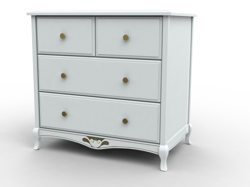 Classic Dresser Modello 3D .c4d .max .obj .3ds .fbx .stl .blend 