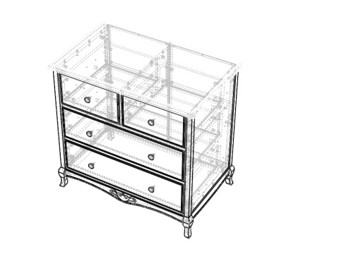 Classic Dresser Modello 3D