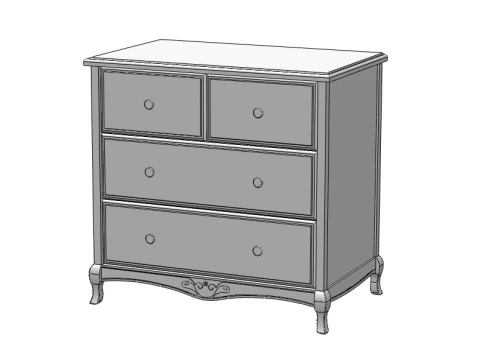 Classic Dresser 3D Model