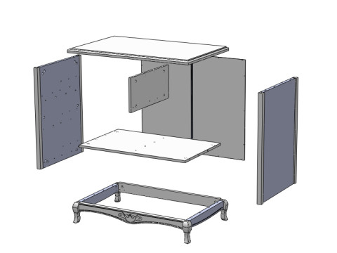 Classic Dresser Modello 3D