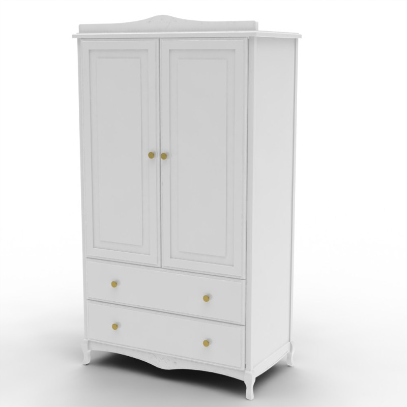 Wardrobe Classic 3D 3D Model .c4d .max .obj .3ds .fbx .stl .blend 