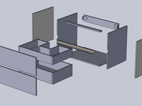 Badroom cabinet 3D 모델