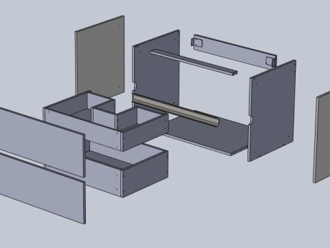 Badroom cabinet 3D Model