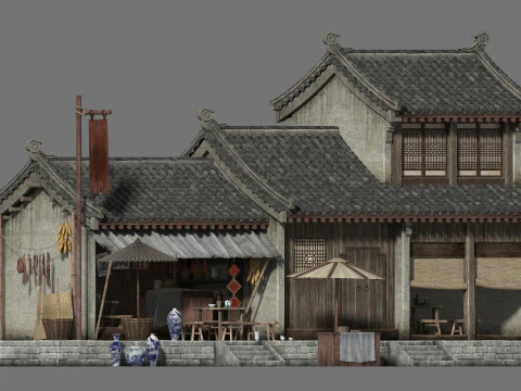 고대 건축물 3D 모델