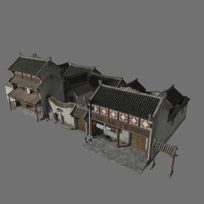 Ancient architecture 3Dモデル .c4d .max .obj .3ds .fbx .stl .blend 