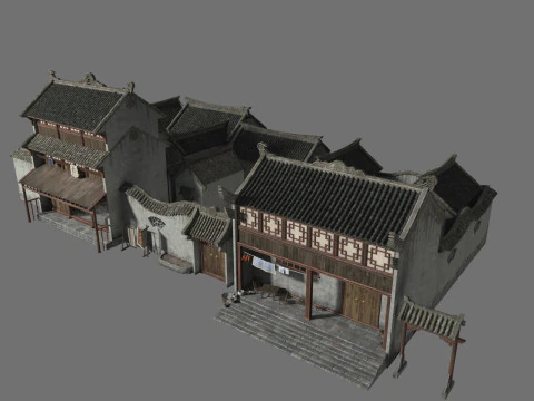 Arquitetura antiga Modelo 3D