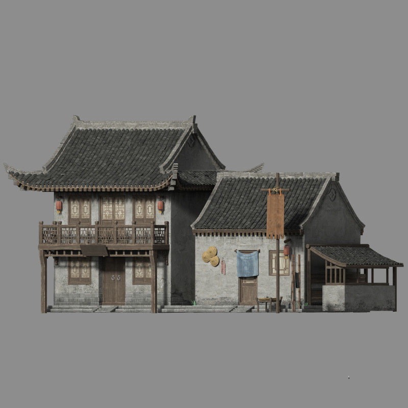 Ancient architecture 3Dモデル .c4d .max .obj .3ds .fbx .stl .blend 
