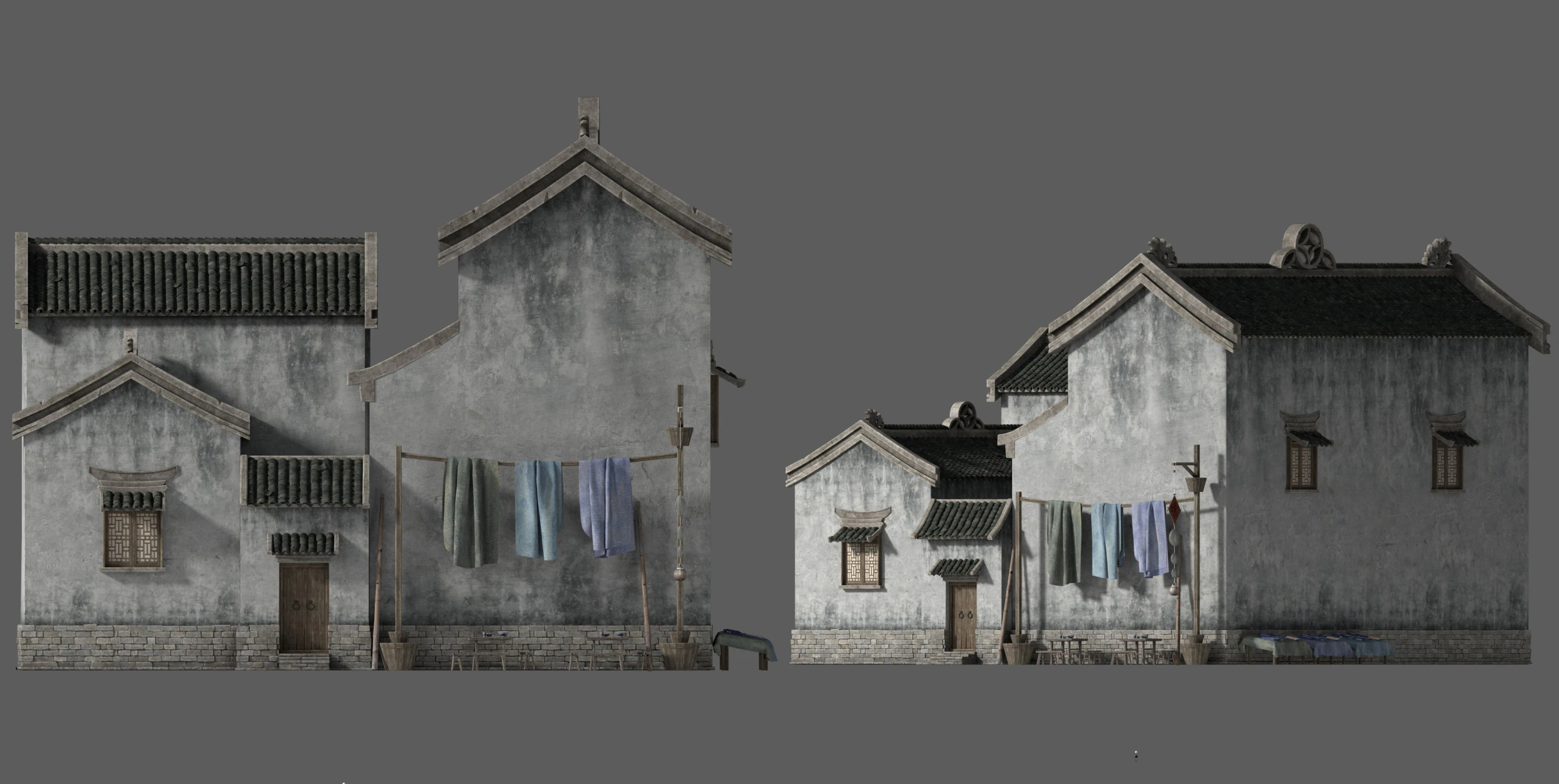Ancient architecture 3D Model .c4d .max .obj .3ds .fbx .stl .blend