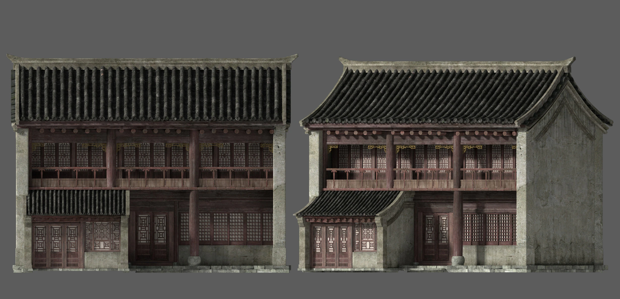 Ancient architecture 3D Model .c4d .max .obj .3ds .fbx .stl .blend 