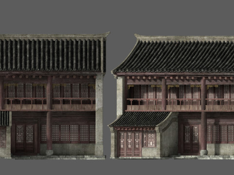 Ancient architecture 3D-Modell
