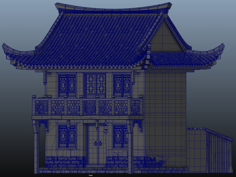 Asian Ancient Architecture 3D Model