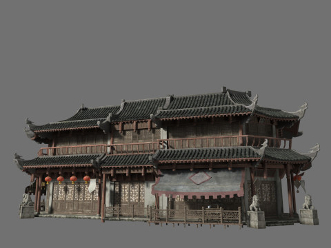 Eastern ancient architecture 3D Модель