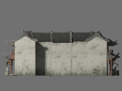 Eastern ancient architecture 3D Model
