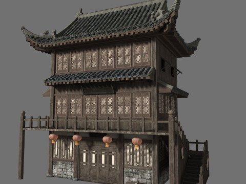 Ancient architecture 3D मॉडल