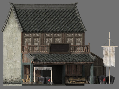 Ancient architecture 3D Model