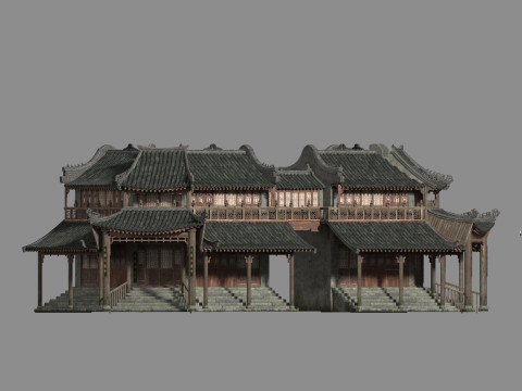 Ancient architecture 3D मॉडल