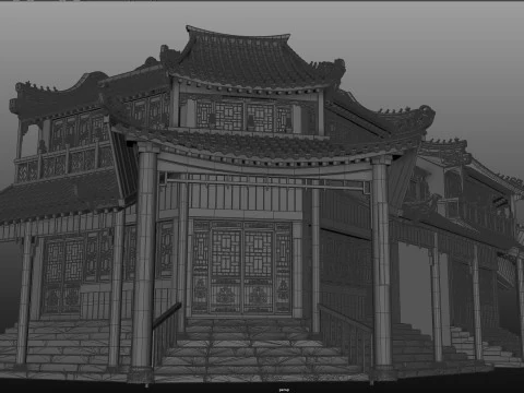 Ancient architecture 3D Model