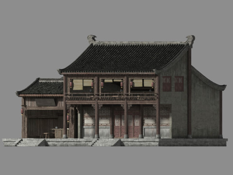 Ancient architecture 3D Model