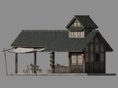 Ancient architecture 3D Model