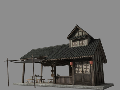 Ancient architecture Model 3D