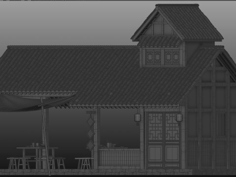 Ancient architecture Model 3D