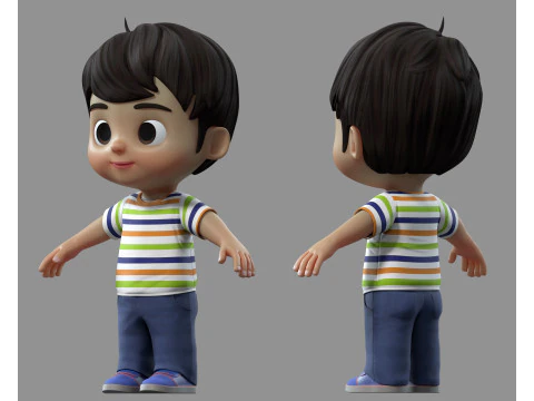 &Ccedil;izgi film &ccedil;ocuk &ccedil;ocuk &ccedil;ocuk 3D Model