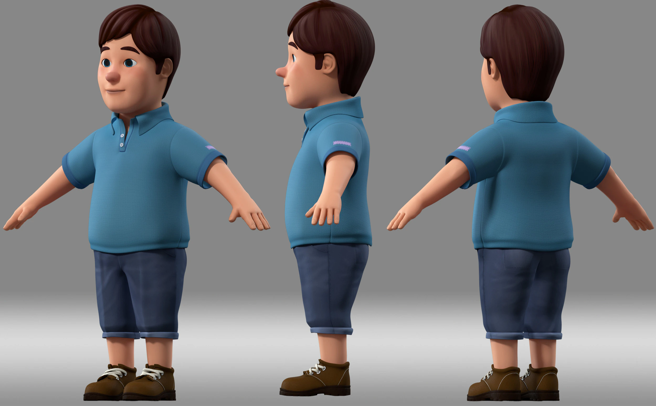 Cartoon man father 3D Model .c4d .max .obj .3ds .fbx .stl .blend 