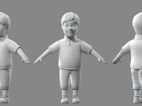 Cartoon man father Modelo 3D