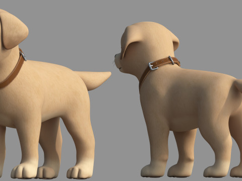 Cartoon dog 3Dモデル