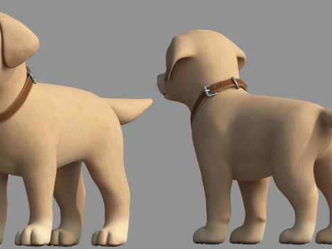 Cartoon-Hund 3D Modell
