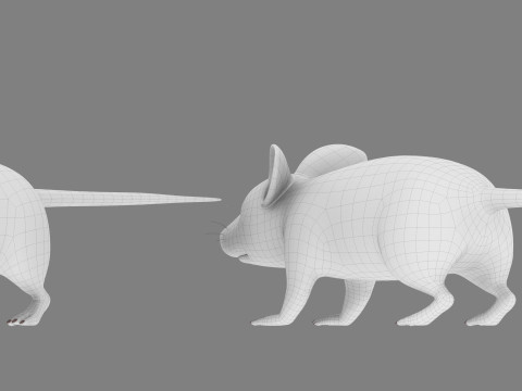 Cartoon mouse 3D मॉडल