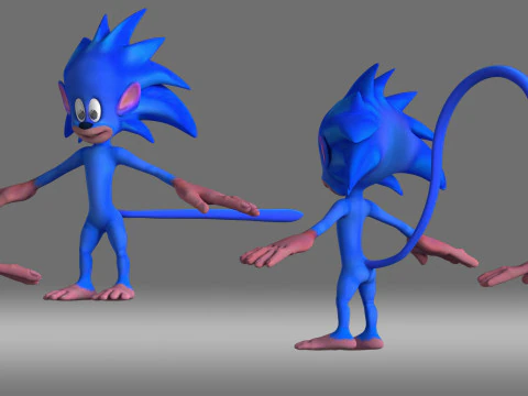 Cartoon-Affe 3D Modell