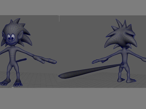 Cartoon monkey Modello 3D