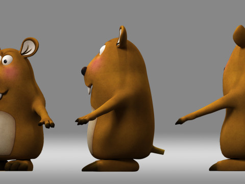 Cartoon mouse 3D Модель