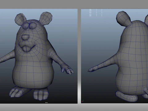 Cartoon mouse 3D Model