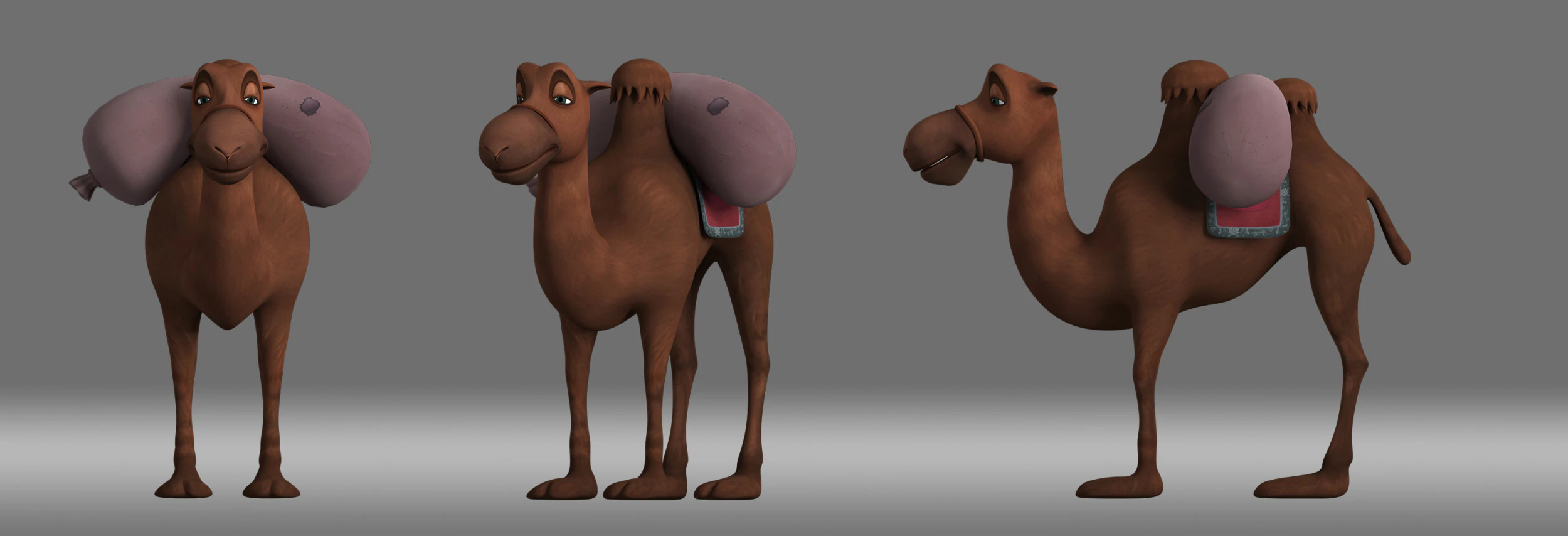 Cartoon camel 3D Model .c4d .max .obj .3ds .fbx .stl .blend 