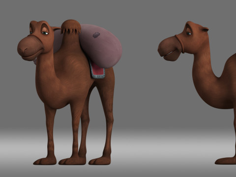 Cartoon camel 3D Model