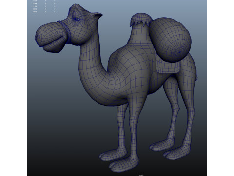 Cartoon camel 3D Model