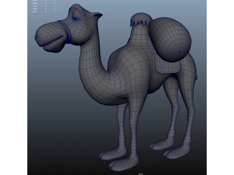 Cartoon camel 3D Model