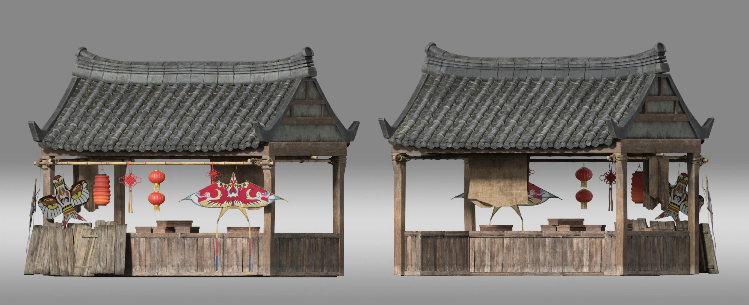 Stall 3D Model .c4d .max .obj .3ds .fbx .stl .blend 