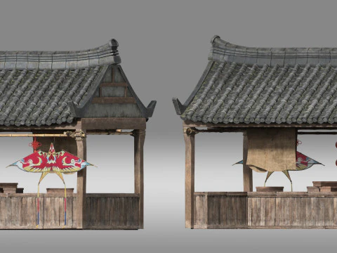 छोटी दुकान 3D मॉडल