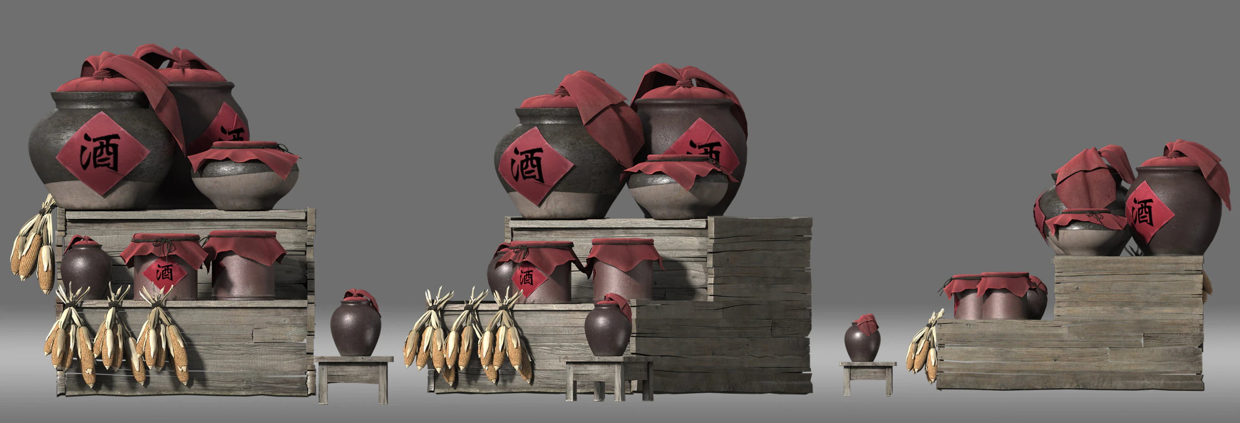 Stall 3D Model .c4d .max .obj .3ds .fbx .stl .blend 