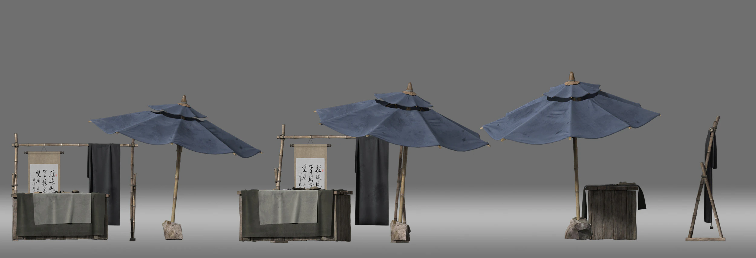 Stall 3D Model .c4d .max .obj .3ds .fbx .stl .blend 