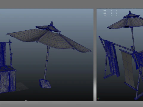 Stall 3D Model